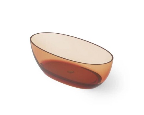 Dea Design Nature Ванна 170х80х55см., отдельностоящая, Glasstek, прозрачная смола, цвет: Sunset R1. DD8647 1700 R1