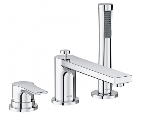 Kludi 48 448 0565 Zenta SL Смеситель на борт ванны, на 3 отв., Комплект 484480565