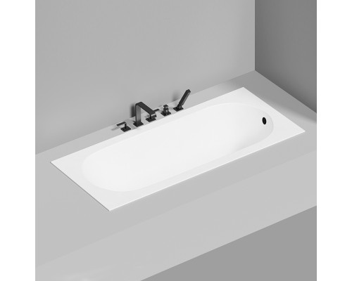 LOFO by Salini Ванна встраиваемая 170х75см, овальная чаша, материал: Solid Surface, цвет: белый матовый. UM12222