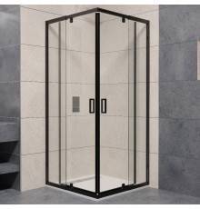 Душевой уголок RGW Passage PA-038B 90x90 см, профиль черный, стекло прозрачное
