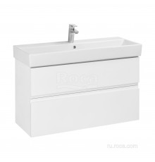 Roca A857641806 Oleta Тумба под умывальник 100 белый глянец, 2 ящика A857641806