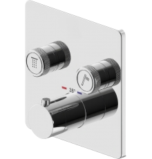 Термостатический смеситель встраиваемый Plumberia Selection PSBOX PSB2902CR С ВНУТРЕННЕЙ ЧАСТЬЮ, хром