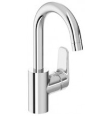 IS B1716AA Ceraflex Смеситель для раковины 191 мм, CLICK, HWTC, со сливным гарн. (пл.), ∩ излив, 5 л B1716AA