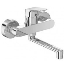 IS B1717AA Ceraflex Смеситель для раковины 160 мм, настенный, CLICK, HWTC, 13 л/мин B1717AA