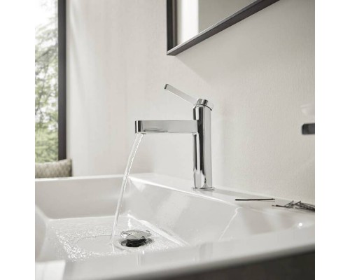 Hansgrohe Finoris Смеситель для раковины, 1 отв., с донным клапаном Push-Open, цвет: хром. 76023000 Hansgrohe Finoris Смеситель для раковины, 1 отв., с донным клапаном Push-Open, цвет: хром. 76023000