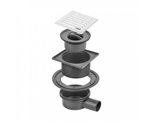 Трап с мультисифоном горизонтальный Bettoserb 15x15. 14702509