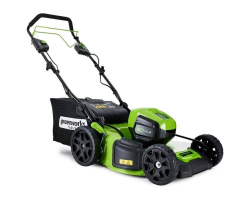 Газонокосилка аккумуляторная самоходная Greenworks 60V,46 см, б/щ (АКБ 4 Ач. и ЗУ)