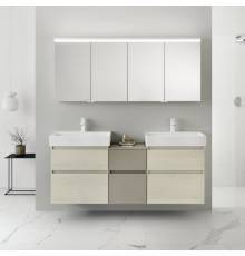 Burgbad Lin20 Комплект мебели 166х37х71см, подвесной, с раковиной, с 2 ящиками, цвет: Merino oak decor. SPQK160F5354,  SGHB063F5354C0001*1,  USIU040F5379