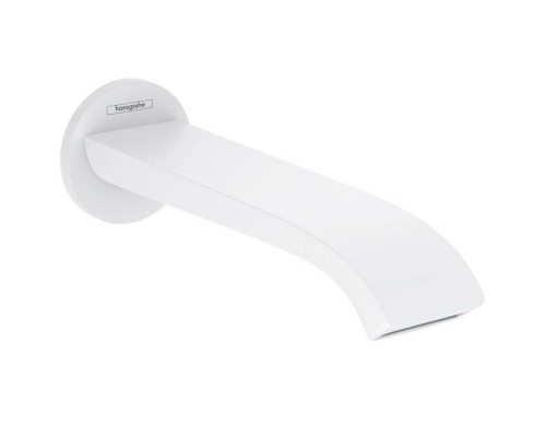 Hansgrohe Vivenis Излив для ванны, настенный, цвет: белый матовый. 75410700 Hansgrohe Vivenis Излив для ванны, настенный, цвет: белый матовый. 75410700