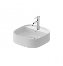 Duravit Zencha Раковина 42х42х14см., накладная, 1 отв., цвет: белый глянцевый. 2374420071