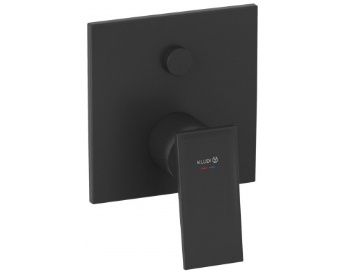 Kludi 547593975 DECUS Встраиваемый смеситель для ванны и душа, SLIM.BOXX 88022 черный мат 547593975