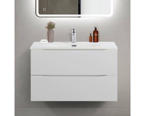 Тумба под раковину BelBagno Marino-cer-mini 80 подвесная, bianco opaco