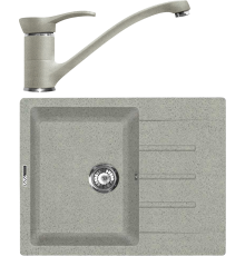 Комплект Мойка кухонная Lava L1.SCA scandic + Смеситель SG04 SCA scandic