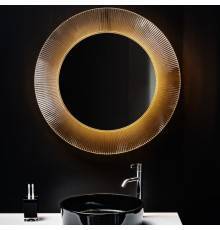 Laufen Kartell Зеркало круглое d=78см, настенное, без подсветки, цвет: янтарь. 3.8633.1.081.000.1