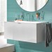 Emco Vanity units Тумба с раковиной подвесная 120х52хh44см, 1 ящик со стекл фасадом, ручка хром, корпус лак, подвесная, цвет: белый. 9577 114 21, 9583 274 21, 9583 510 20