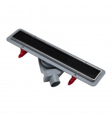 Душевой трап (лоток) Point Деметра PN50455GLB 55 см, стекло черное