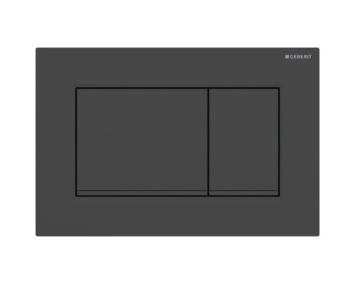 Geberit Sigma20 Клавиша для двойного смыва, квадратная, цвет: черный матовый. 115.883.16.1