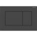 Geberit Sigma20 Клавиша для двойного смыва, квадратная, цвет: черный матовый. 115.883.16.1