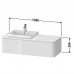 Duravit Happy D.2 Plus Тумба подвесная 130x55х35.4см, с раковиной и 1 ящиком, цвет: stone grey satin matt. 2360600000, HP4942M9292, HP031KM8080