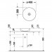 Duravit D-Neo Раковина накладная 40х40см., без перелива, без отв., цвет: антрацит матовый. 2371401370
