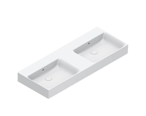 Catalano Premium Раковина двойная 120х47см, подвесная, без отв., цвет: белый глянцевый. 0221220001