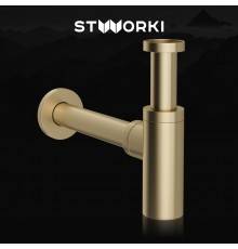 Сифон для раковины STWORKI SD-001GM золото матовое