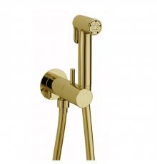 Cisal Shower Гигиенический душ, со шлангом 120см., вывод с держателем и встроенный прогрессивный картридж, лейка латунь, цвет: золото. CV00797524