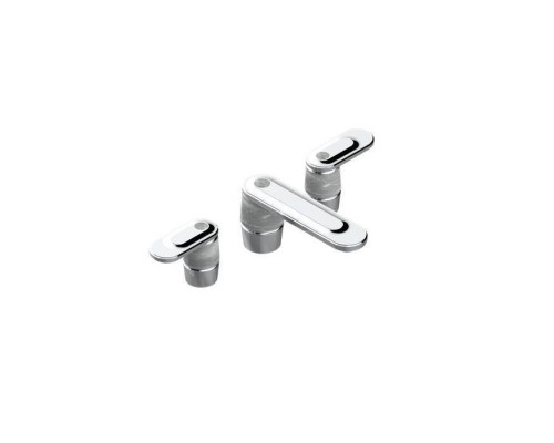 THG CORVAIR A MANETTES FIOR DI BOSCO Смеситель для раковины на 3 отверстия, с донным клапаном, цвет: хром. U8L-A02-151