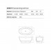 Dea Design Elegant Ванна 163x85x64см., отдельностоящая, Glasstek, прозрачная смола, цвет: Emerald R3. DD8611 1630 R3