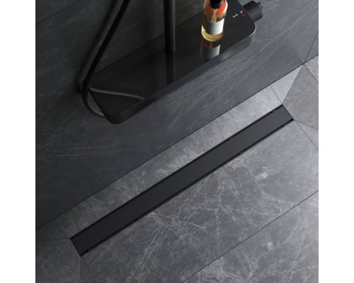 W02SC-U11-090-04BM Трап для душа линейный, универсальный затвор Tile, 90 см W02SC-U11-090-04BM Трап для душа линейный, универсальный затвор Tile, 90 см
