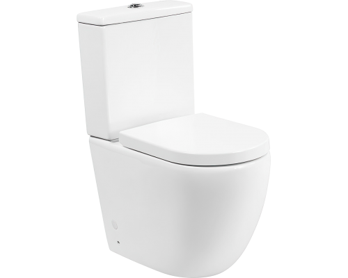 Унитаз-компакт BelBagno Amanda BB051CPR безободковый, крышка BB865SC с микролифтом, бачок BB051T Унитаз-компакт BelBagno Amanda BB051CPR безободковый, крышка BB865SC с микролифтом, бачок BB051T