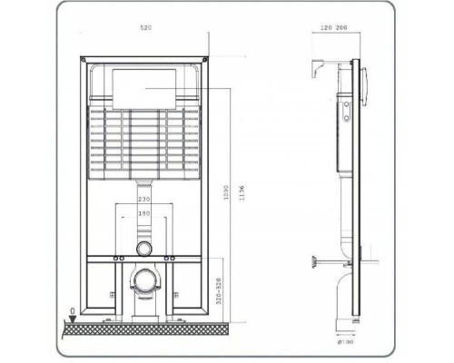 40006456 BETTOSERB Система инсталляции для подвесного унитаза Sava Fix Slim (без клавиши смыва) (40006456) 40006456 BETTOSERB Система инсталляции для подвесного унитаза Sava Fix Slim (без клавиши смыва) (40006456)
