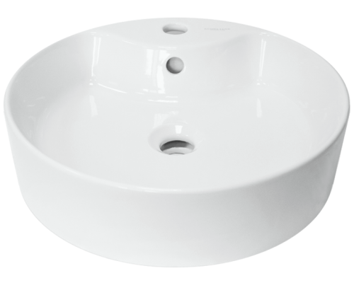 AQ WB.CT/Best/43-C.Shelf/WHT Sanita Luxe Раковина накладная Best Shelf Ø433 мм, с отв. под смес., с WB.CT/Best/43-C.Shelf/WHT