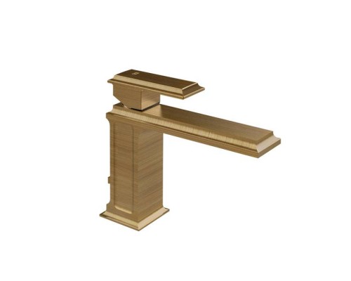 Gessi Eleganza Смеситель для раковины, 1 отв., без донного клапана, цвет: Antique Brass. 46002#713 Gessi Eleganza Смеситель для раковины, 1 отв., без донного клапана, цвет: Antique Brass. 46002#713