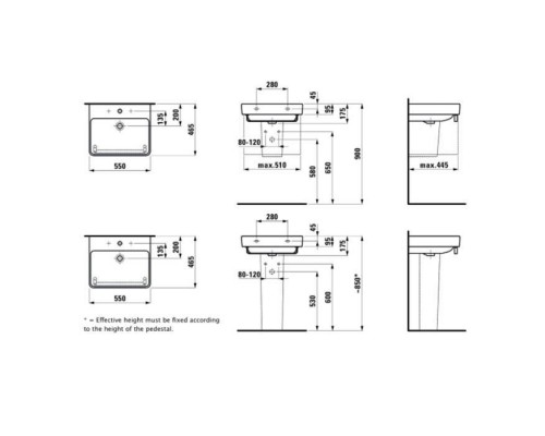 Laufen Pro S Раковина 55х46.5х95см., подвесная, с 1 отв., цвет: белый. 8.1096.2.000.104.1 Laufen Pro S Раковина 55х46.5х95см., подвесная, с 1 отв., цвет: белый. 8.1096.2.000.104.1