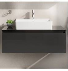 Тумба с раковиной VitrA Nuo 100 подвесная, глянцевый антрацит