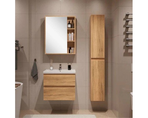 Мебель для ванной комнаты SanStar Lavanti 60 дуб вотан, раковина Фостер 60