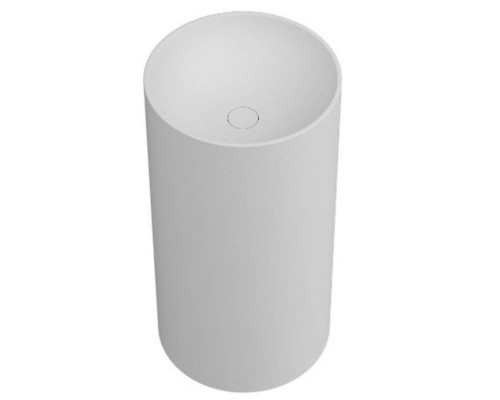 MOMA Tower Roll Раковина Oslash;44см., отдельностоящая, слив в пол, с донным клапаном, цвет: белый матовый. TRL0404.MWS