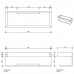 Decor Walther Contract Полочка для душа 30х9.5х8 см, цвет: полированная сталь. 0651570