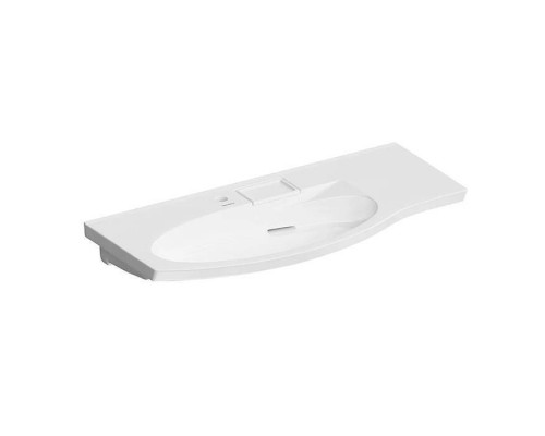 Kerama Marazzi Riva Раковина 100.7х48х15см., накладная, мебельная, с крепежом, левая, 1 отв., с переливом, цвет: белый глянцевый Kerama Marazzi Riva Раковина 100.7х48х15см., накладная, мебельная, с крепежом, левая, 1 отв., с переливом, цвет: белый глянцевый