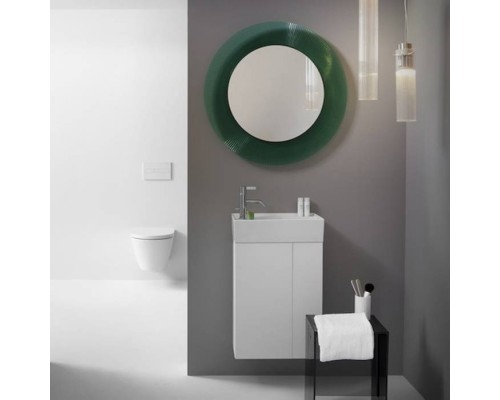 Laufen Kartell Тумба c раковиной 44х27х60см., петли слева, полка открытая справа, цвет: белый матовый. 8.1533.5.000.111.1, 4.0751.7.033.640.1 Laufen Kartell Тумба c раковиной 44х27х60см., петли слева, полка открытая справа, цвет: белый матовый. 8.1533.5.000.111.1, 4.0751.7.033.640.1