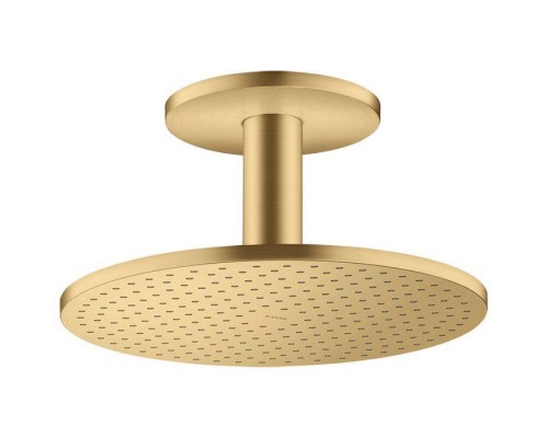 Axor  ShowerSolutions Верхний душ, Oslash; 30см, 2jet, с держателем 10см, потолочный монтаж, цвет: шлифованное золото. 35304250