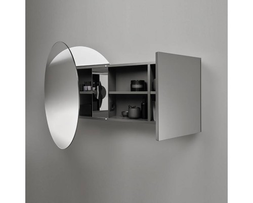 Burgbad Coco Зеркальный шкаф с подсветкой 120x70x17 см, цвет: серый. SPIK120 L F2841