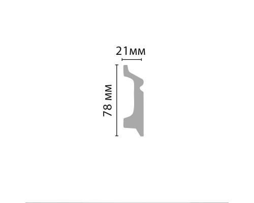 Плинтус напольный DECOMASTER D122-1070ДМ (78*21*2400мм) Плинтус напольный DECOMASTER D122-1070ДМ (78*21*2400мм)
