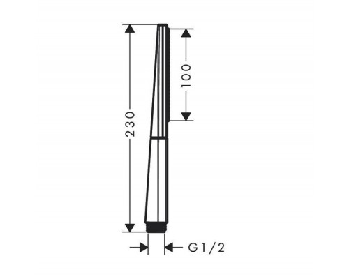 Hansgrohe Rainfinity Ручной душ-палочка 10см., 1jet, цвет: полированное золото . 26866990 Hansgrohe Rainfinity Ручной душ-палочка 10см., 1jet, цвет: полированное золото . 26866990