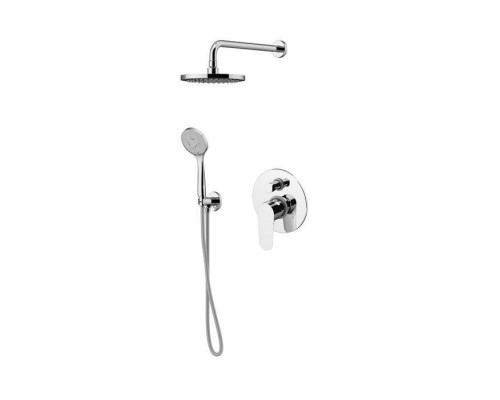 Gattoni H2Omix7000 Комплект для душа со смесителем встроенным на 2 выхода, ручным душем с держателем и верхним душем 250 мм, цвет: хром. 7009070C0 (старый арт.KTH715/PDC0) Gattoni H2Omix7000 Комплект для душа со смесителем встроенным на 2 выхода, ручным душем с держателем и верхним душем 250 мм, цвет: хром. 7009070C0 (старый арт.KTH715/PDC0)