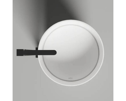 Salini Armonia Round 01 Раковина напольная 45х45х90см, слив в пол, без отв. под смес, с декор.накладкой, мат-л: S-Sense, цвет: белый глянцевый. 130411G слив в пол