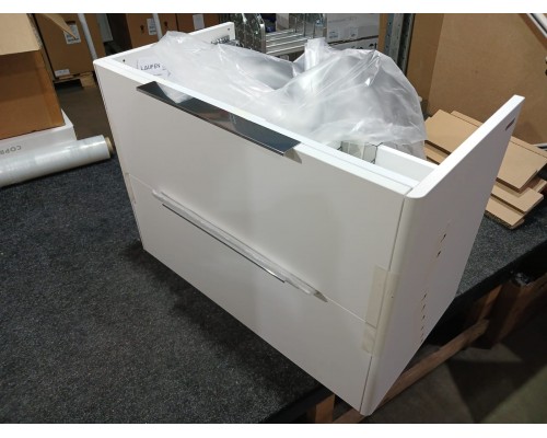 Laufen Base База с раковиной 73.5х39х53см., подвесная, с 2 ящиками, цвет: белый матовый (уценена из-за дефекта). 8.1028.5.000.104.1,  4.0235.2.110.260.1 с царапинами на боковине