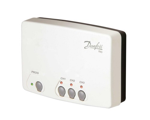 Приемник Danfoss сигнала беспроводных термостатов RX-3, 3 канала 087N7478
