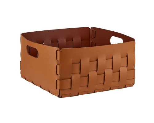 ADJ Корзинка Bottega, 35x35xH20 см., цвет: коньяк/бордо. 1045.09/30 ADJ Корзинка Bottega, 35x35xH20 см., цвет: коньяк/бордо. 1045.09/30